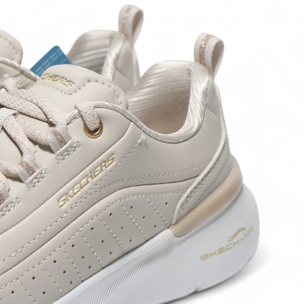SKECHERS 休閒鞋 SKECH-AIR 奶茶 皮革 健走鞋 女 150373NTGD