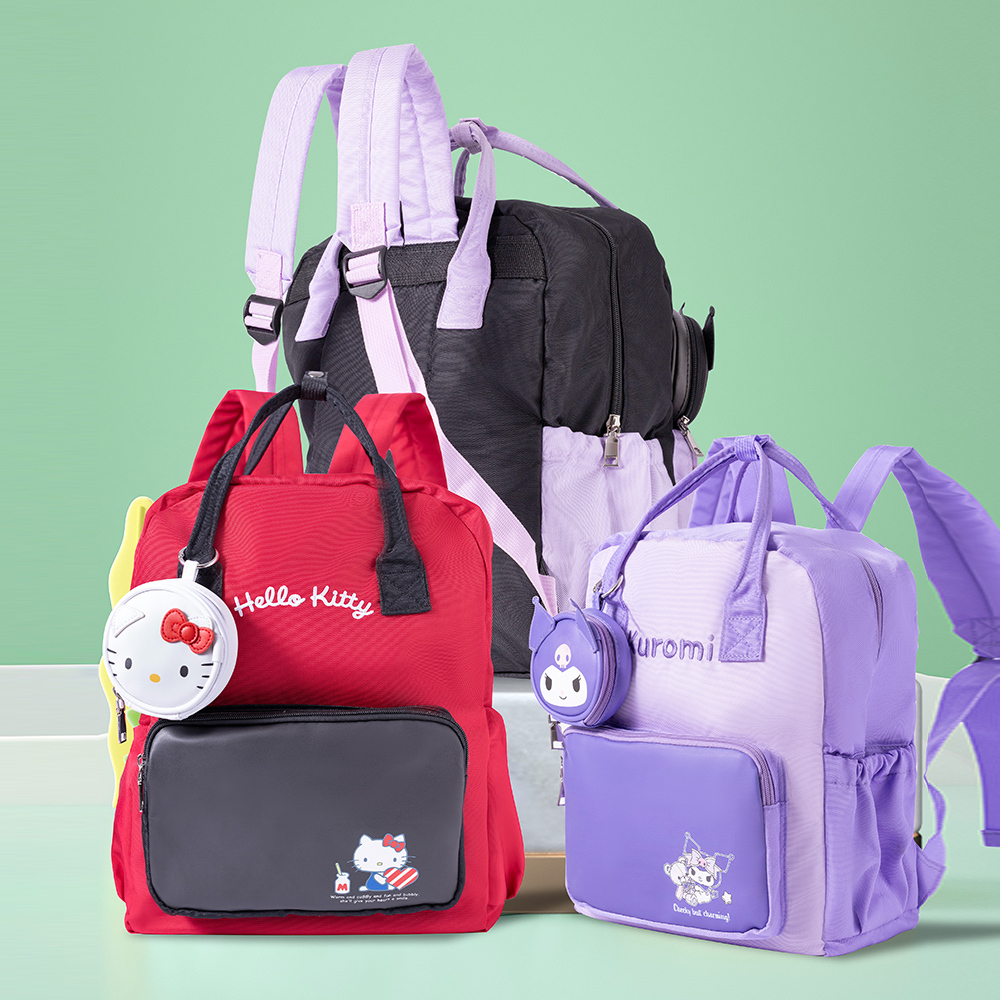 三麗鷗 𝗦𝗮𝗻𝗿𝗶𝗼｜顏值輕便休閒書包 贈超Q零錢包