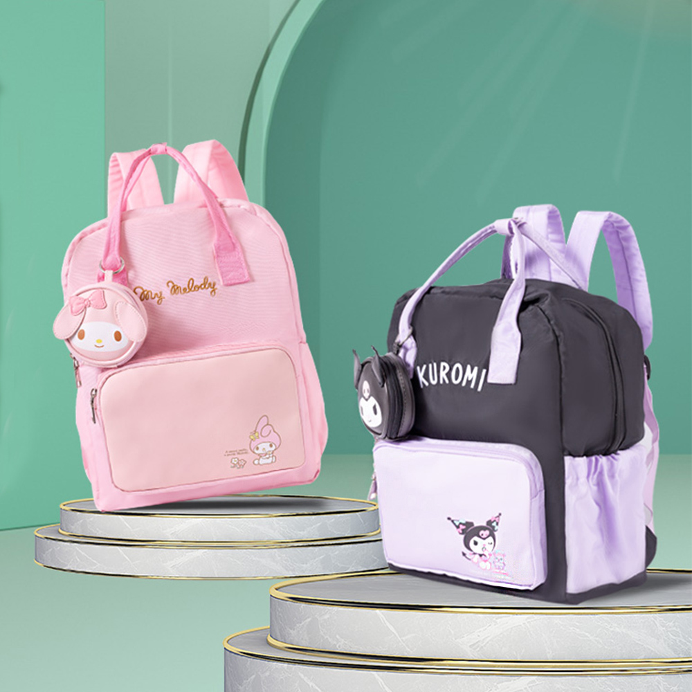 三麗鷗 𝗦𝗮𝗻𝗿𝗶𝗼｜顏值輕便休閒書包 贈超Q零錢包