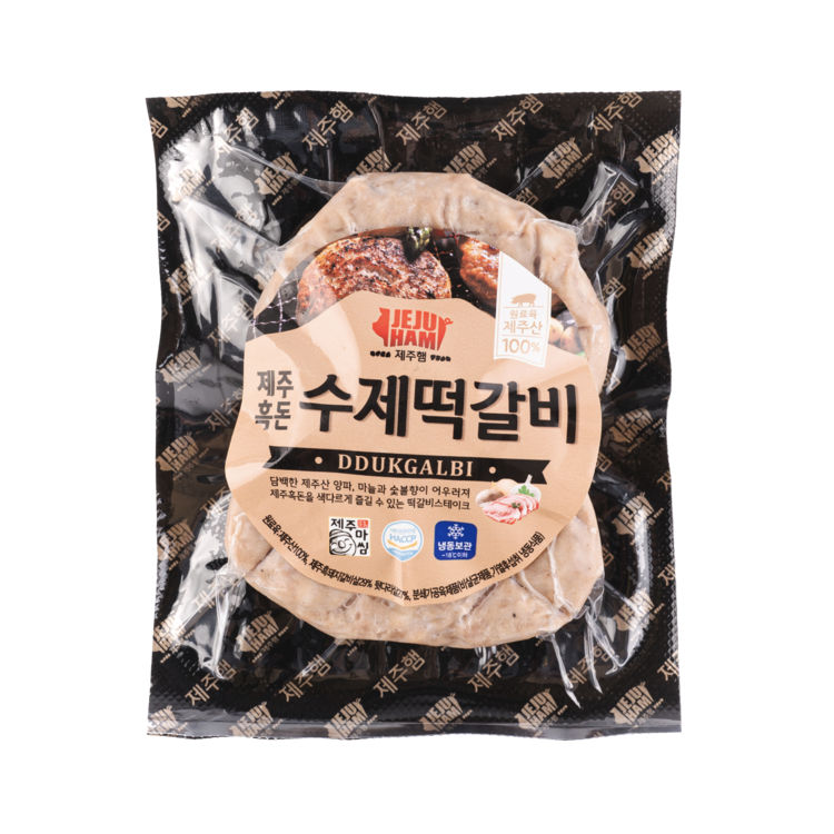 【韓國凍貨】LL011015 濟州黑豬肉手工漢堡扒200g