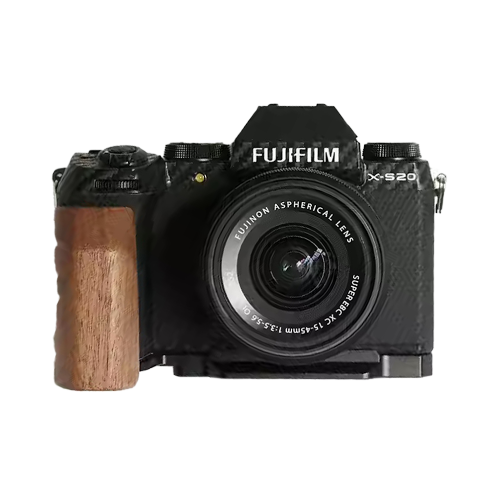 FUJIFILM XS-20 胡桃木手把底座 快拆手把底座 實木相機底座