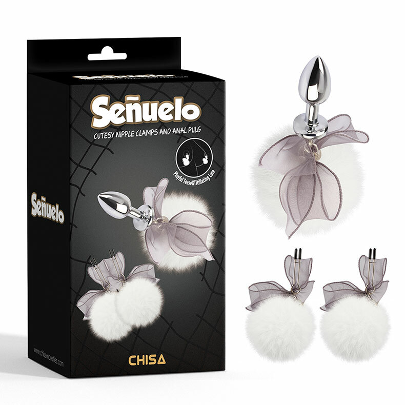 CHISA｜Senuelo 蝴蝶結乳夾肛塞套組｜BDSM調教道具