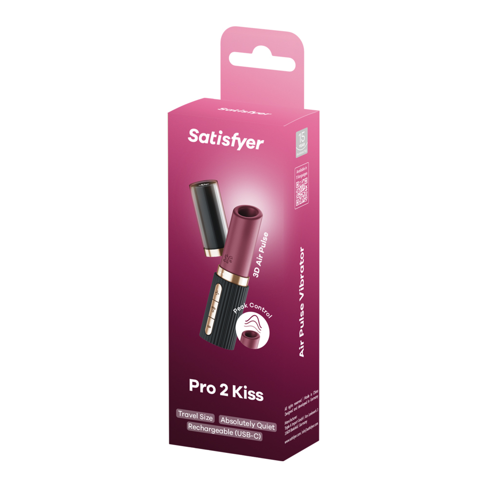 Satisfyer Pro 2 Kiss 3D磁感律動吸吮器
