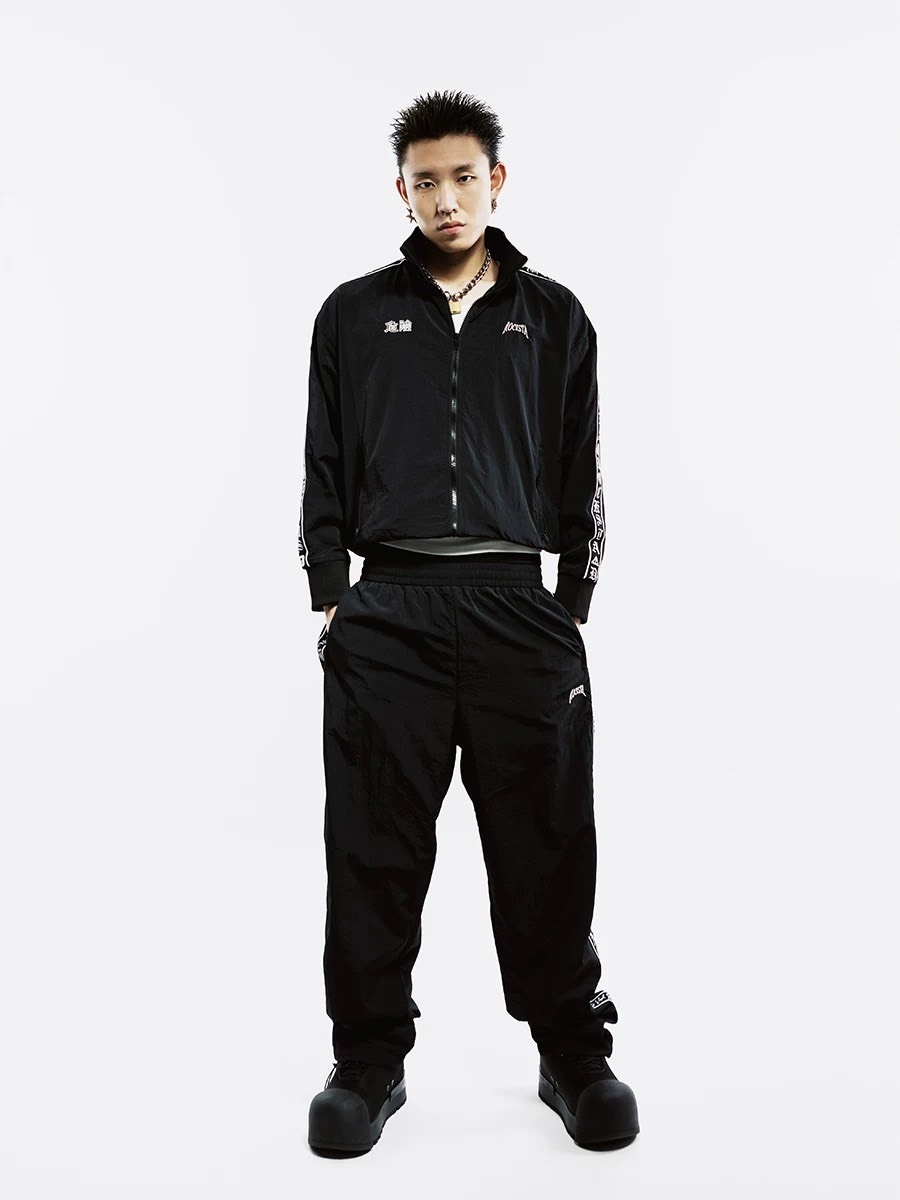 ROCKSTA 「危險」拉鍊外套 休閒運動長褲