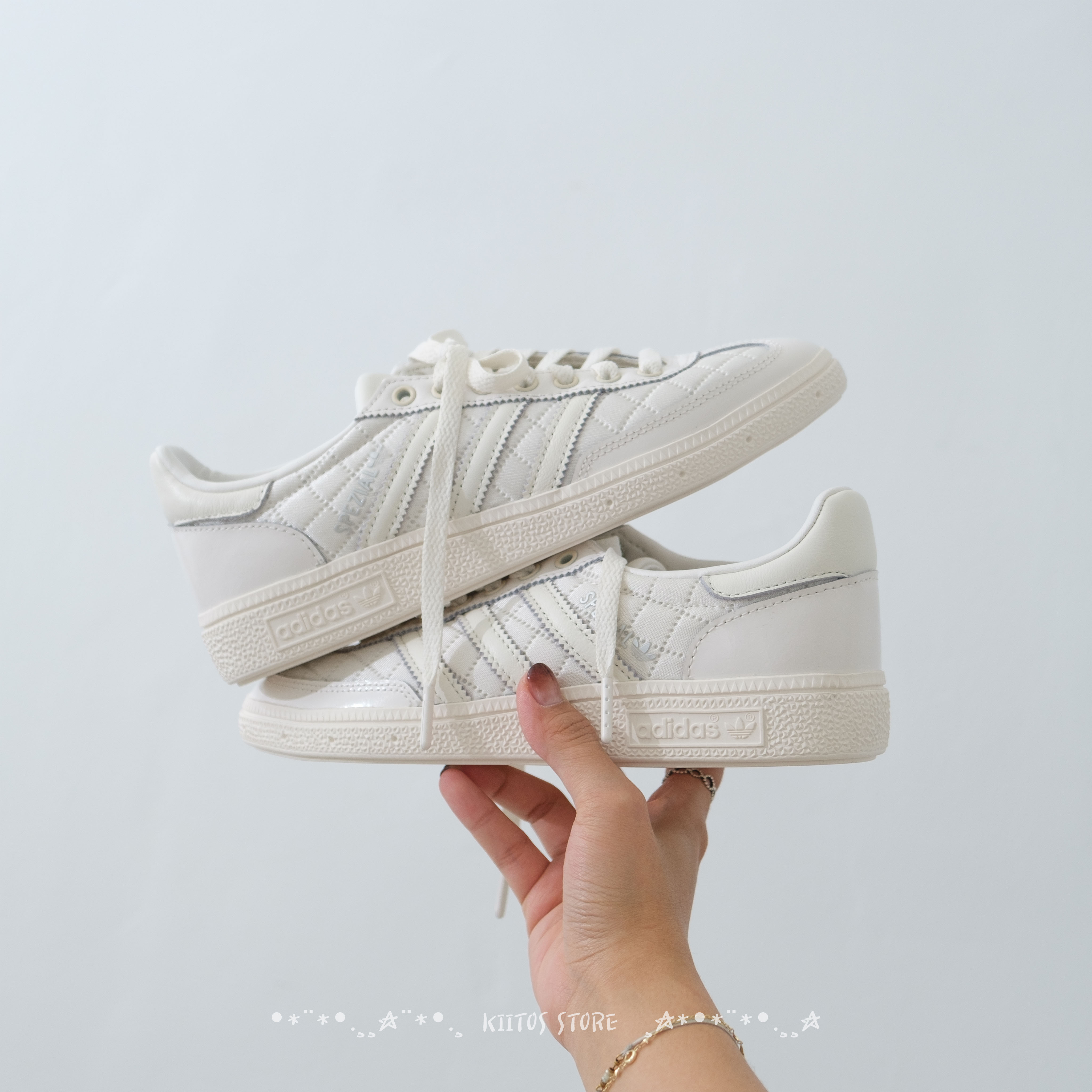 【現貨】 Adidas 純白 小香風  KJ0854 23cm