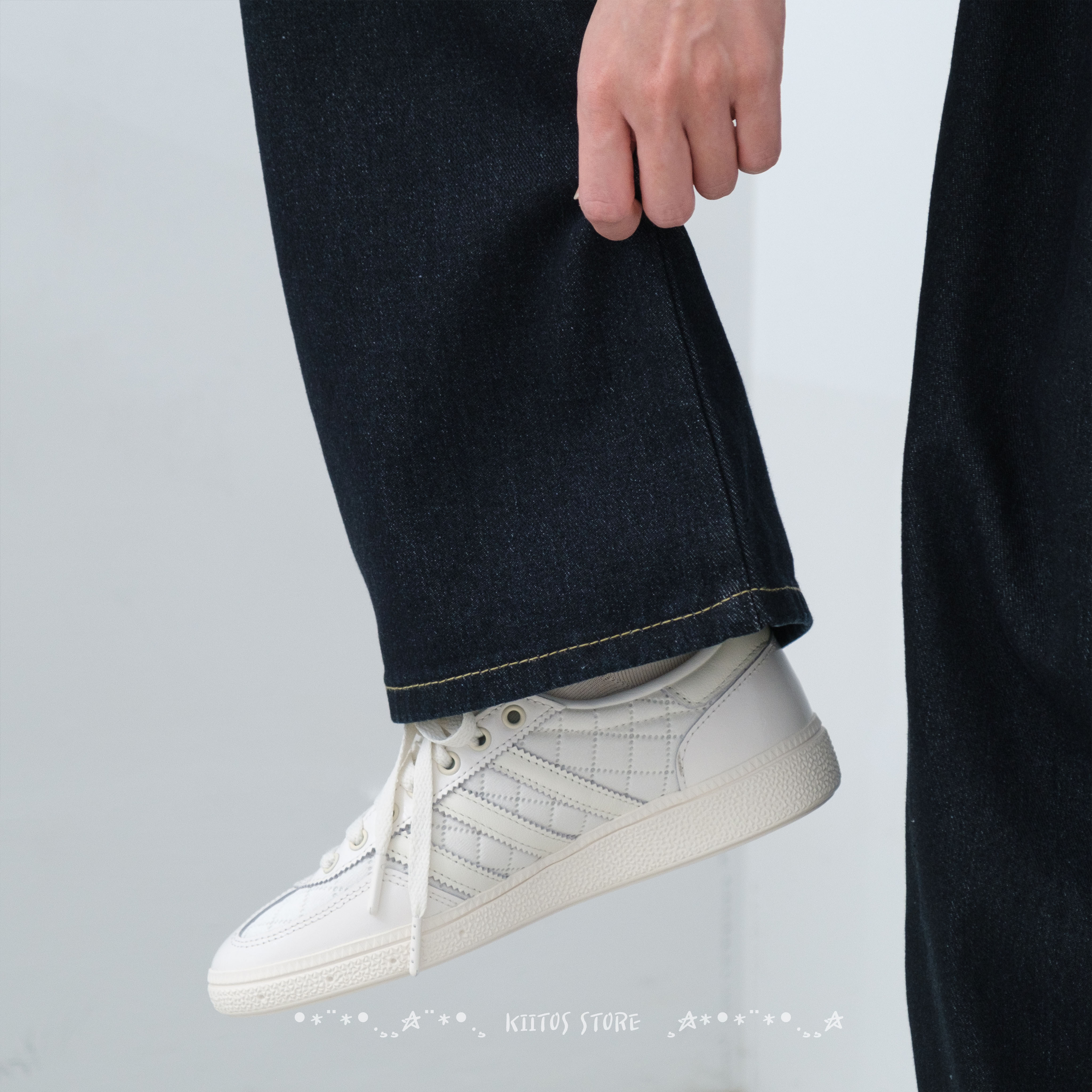 【現貨】 Adidas 純白 小香風  KJ0854 23cm