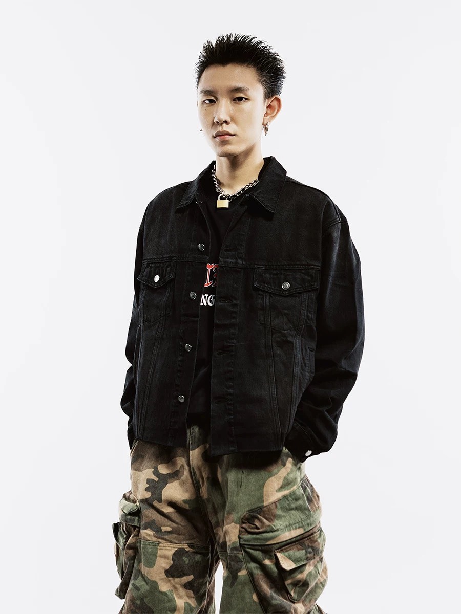 ROCKSTA 兩色水洗 寬鬆休閒 牛仔外套