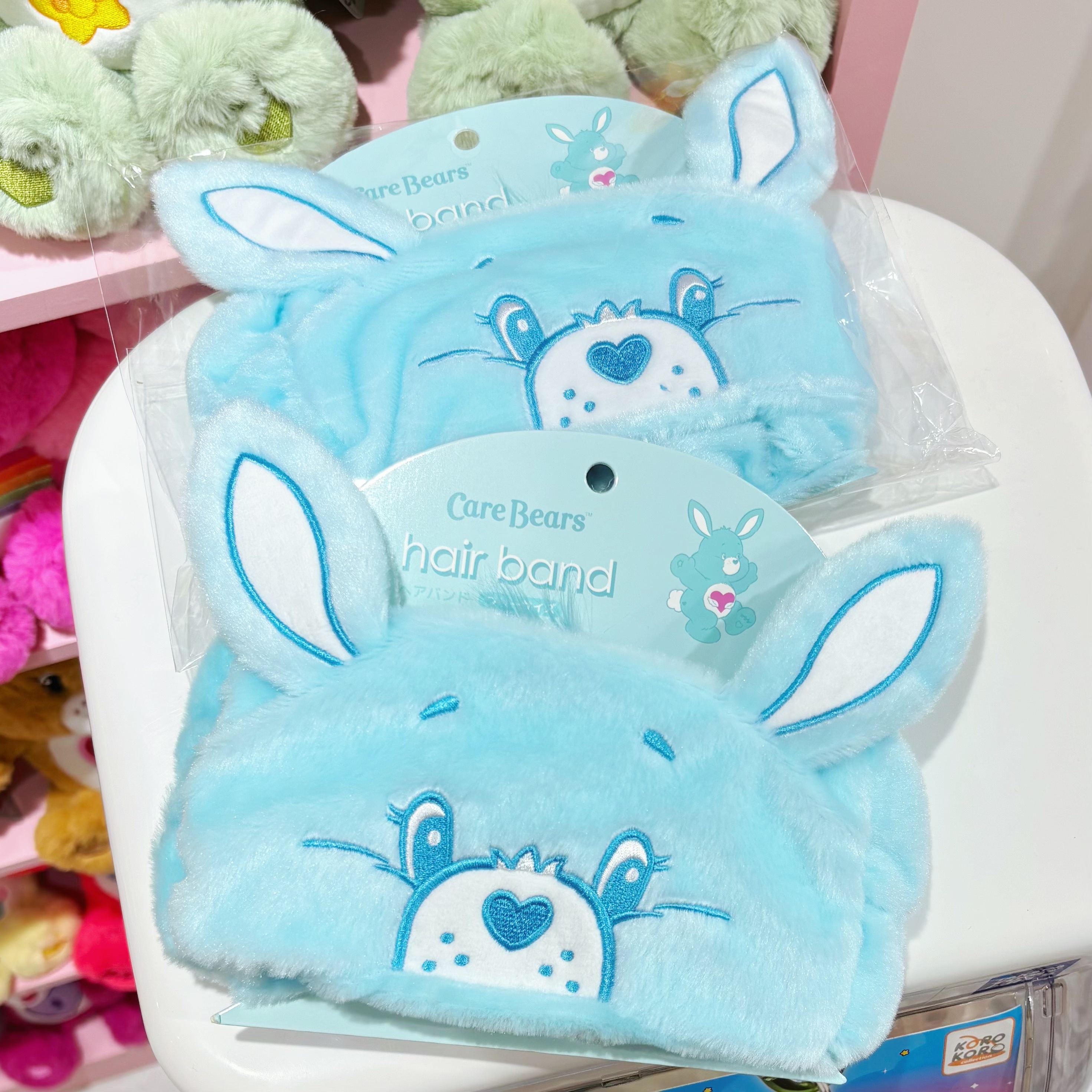 CARE BEARS 彩虹熊 兔耳 髮帶/代購