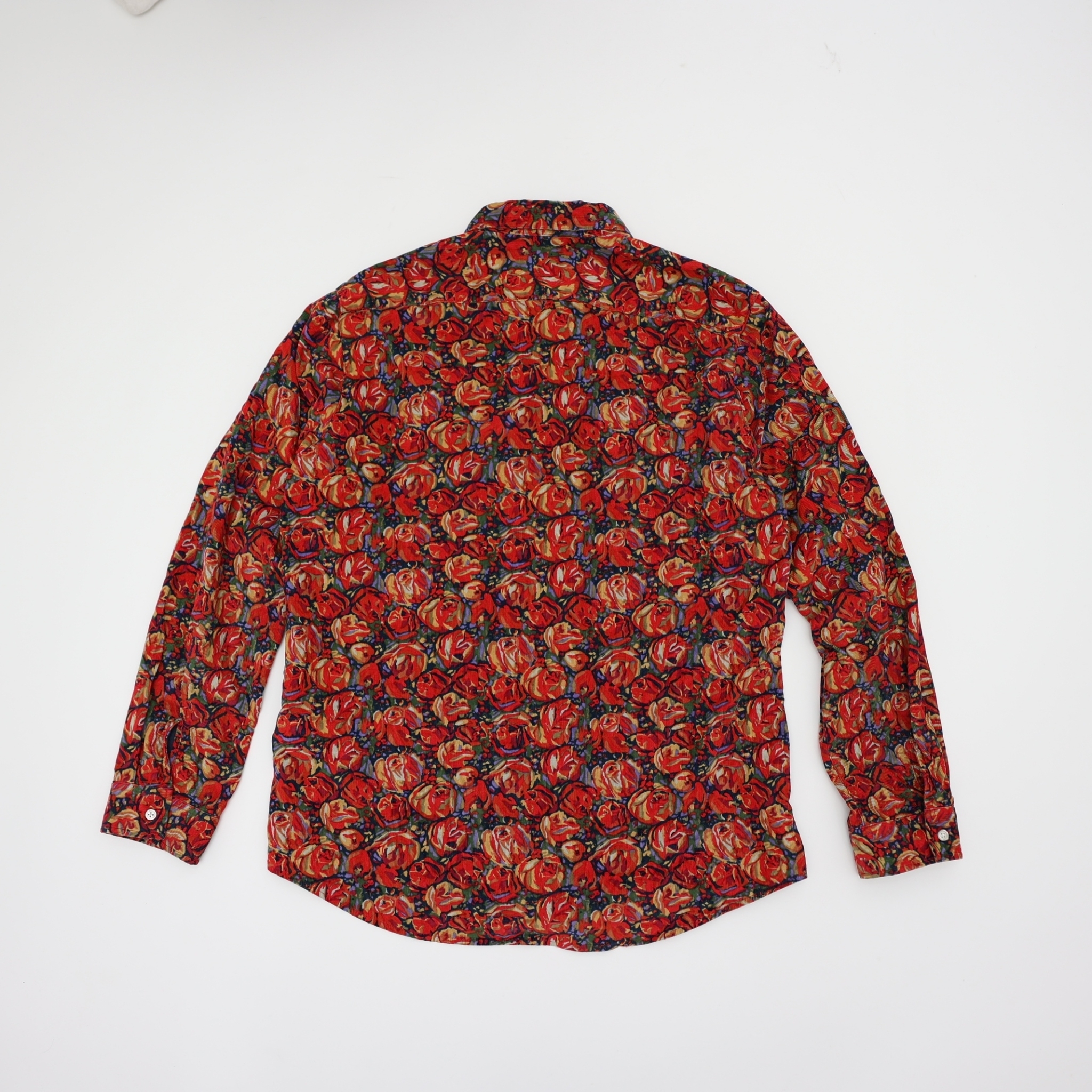 SUPREME ROSES CORDUROY SHIRT SIZE XL