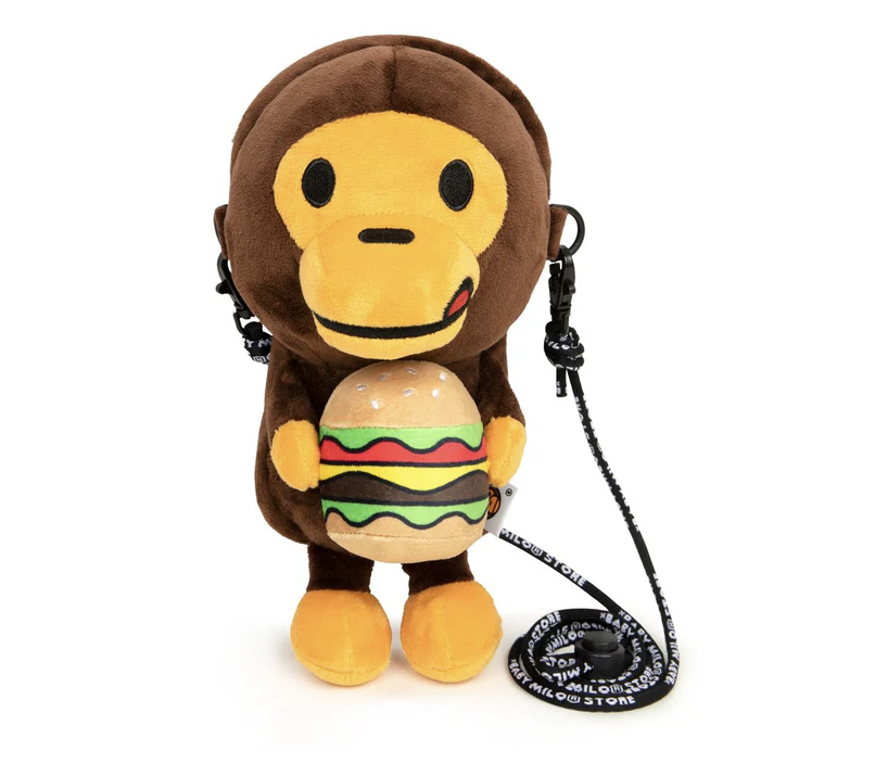 2025SS BAPE A BATHING APE BABY MILO MOBILE BAG #1 小猴子 側背包 手機包 漢堡 現貨 AK70190306