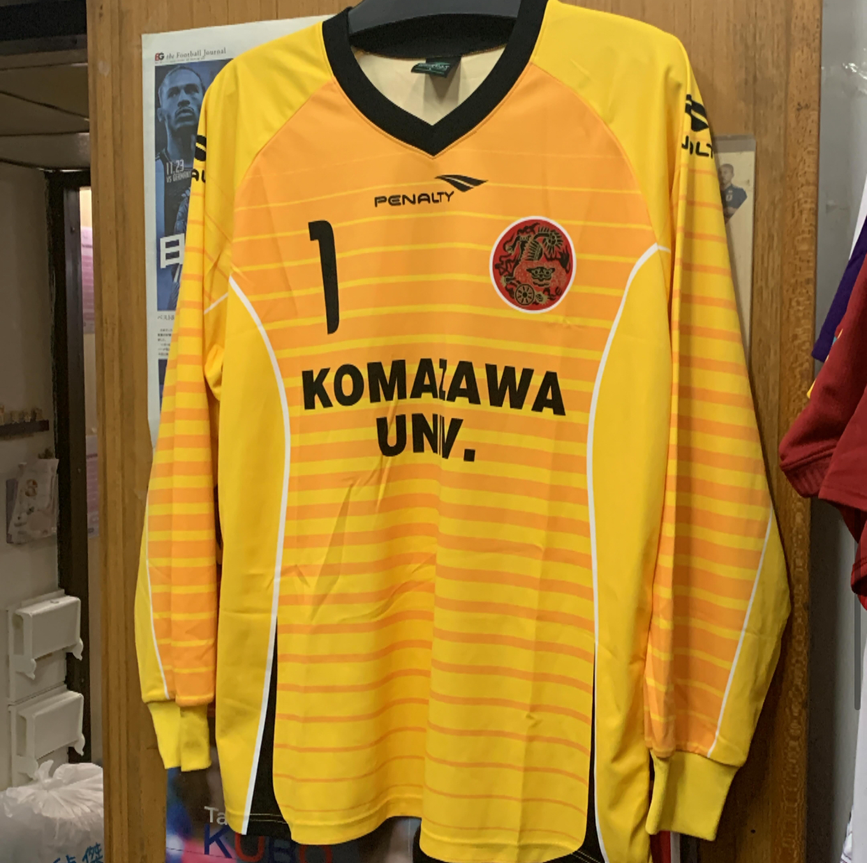 2014 Komazawa University Goalkeeper Shirt with 1 [Used, L 80% New]