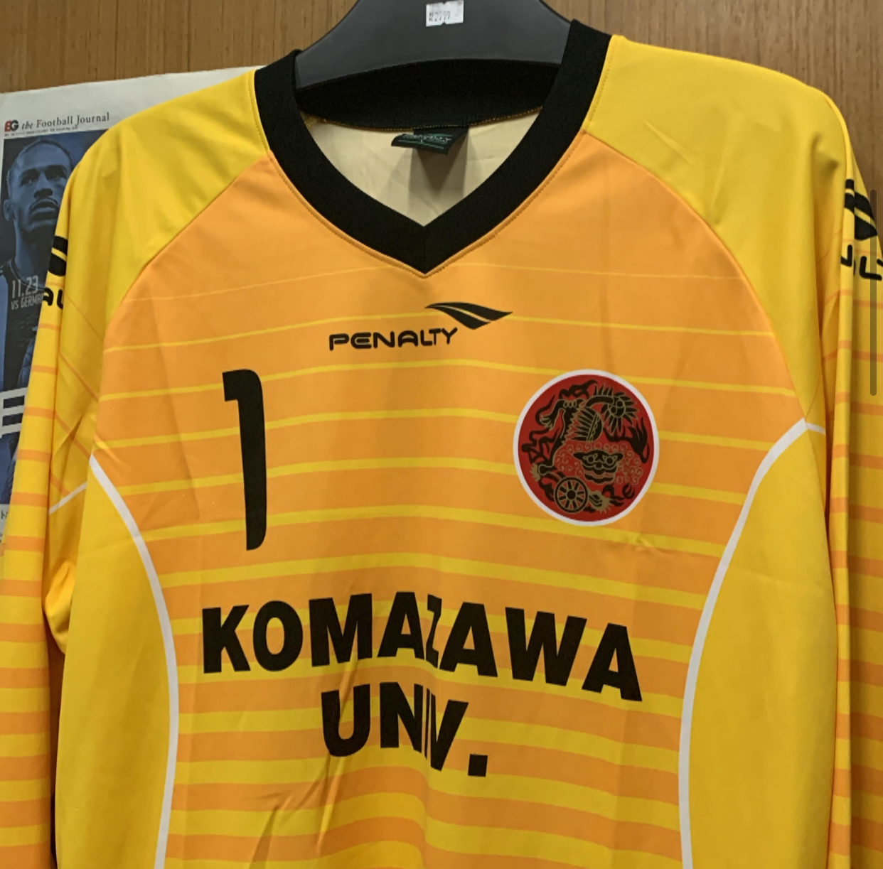 2014 Komazawa University Goalkeeper Shirt with 1 [Used, L 80% New]
