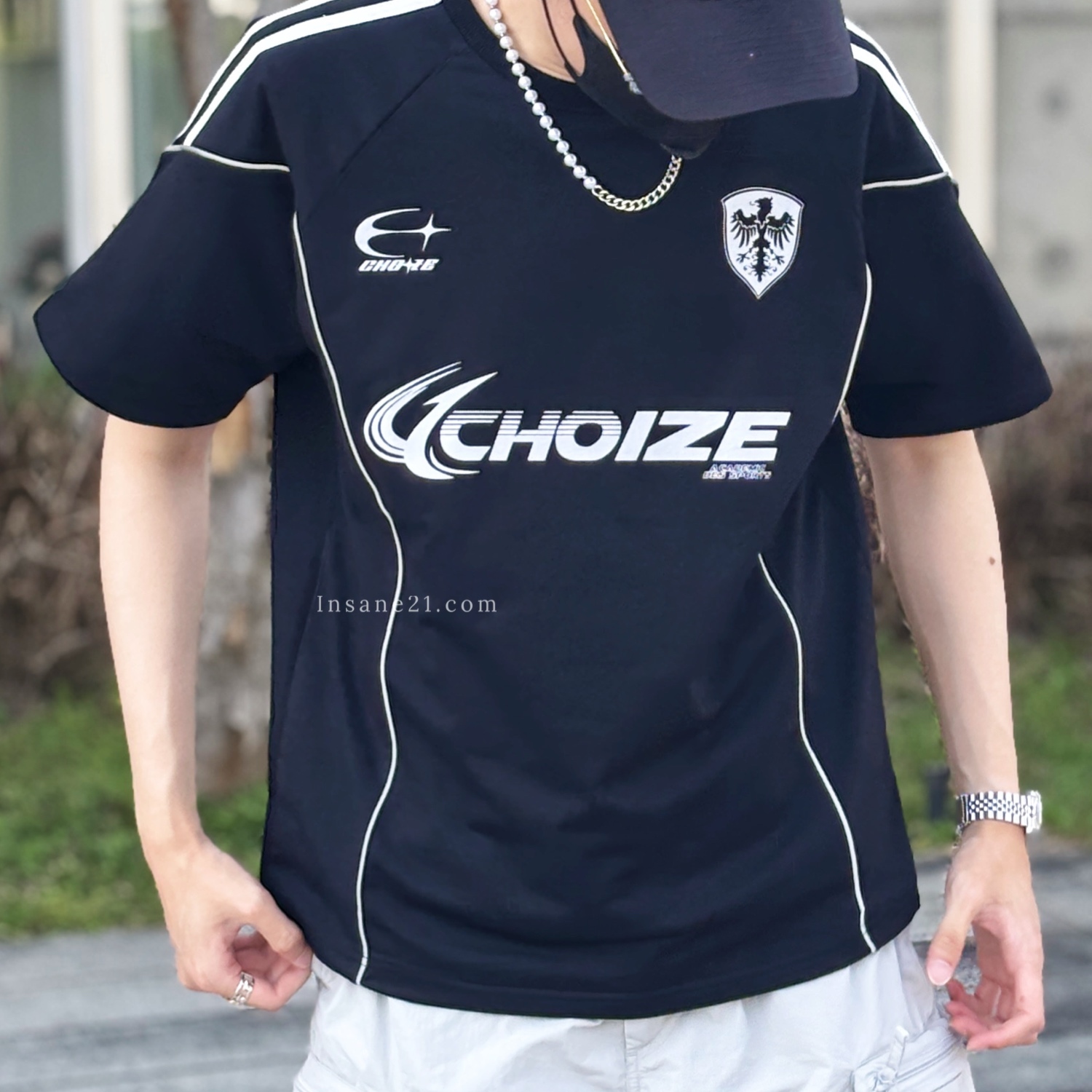 CONCEPT 賽車風格 運動 反光線條 短袖 短T 上衣