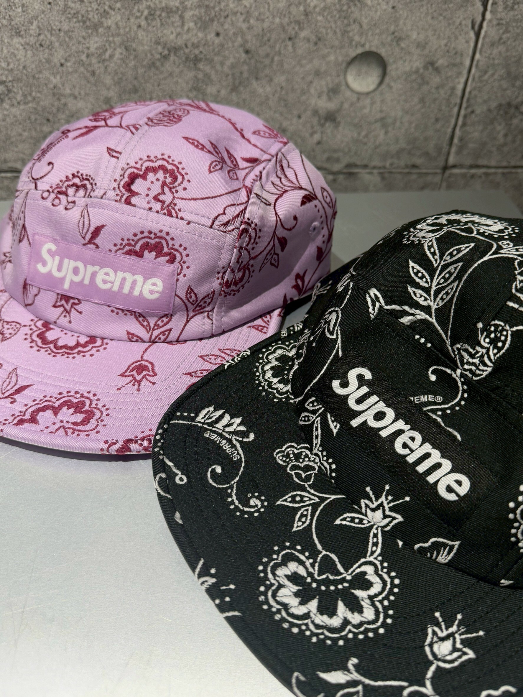 Buy Supreme Floral Jacquard Camp Cap 'Black' - SS25H36 BLACK