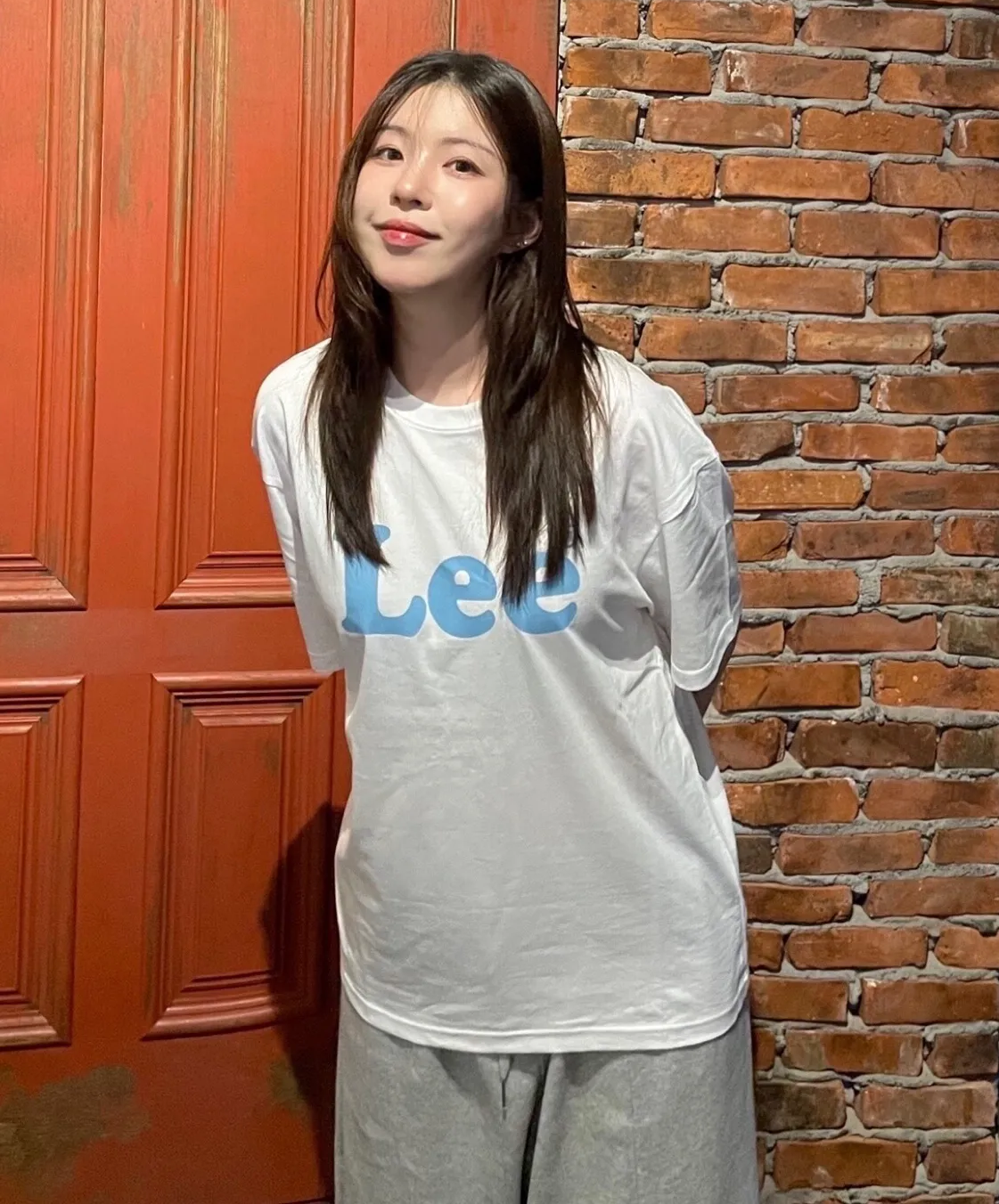 韓國限定 LEE VINTAGE LOGO TEE