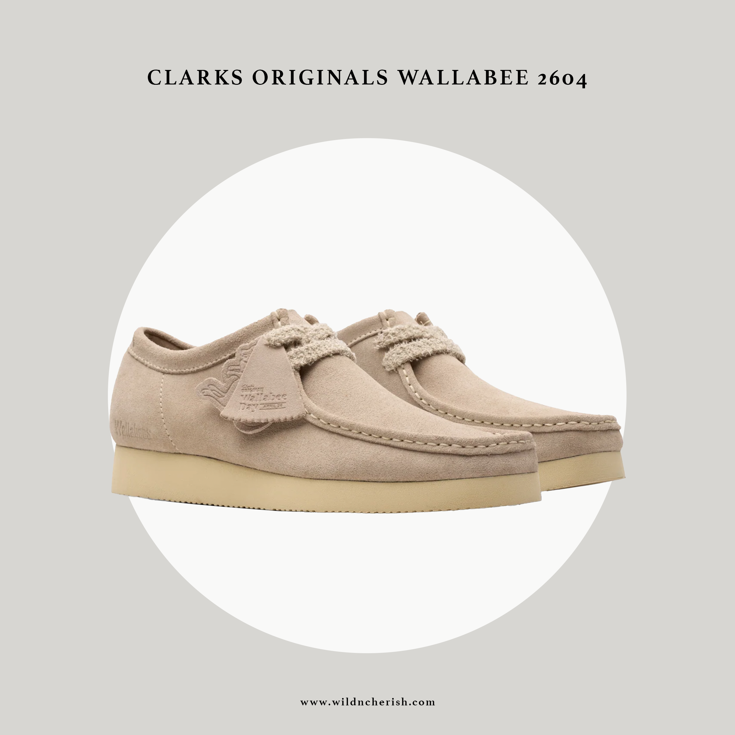 預訂 | Clarks Originals Wallabee 2604 麂皮 沙色