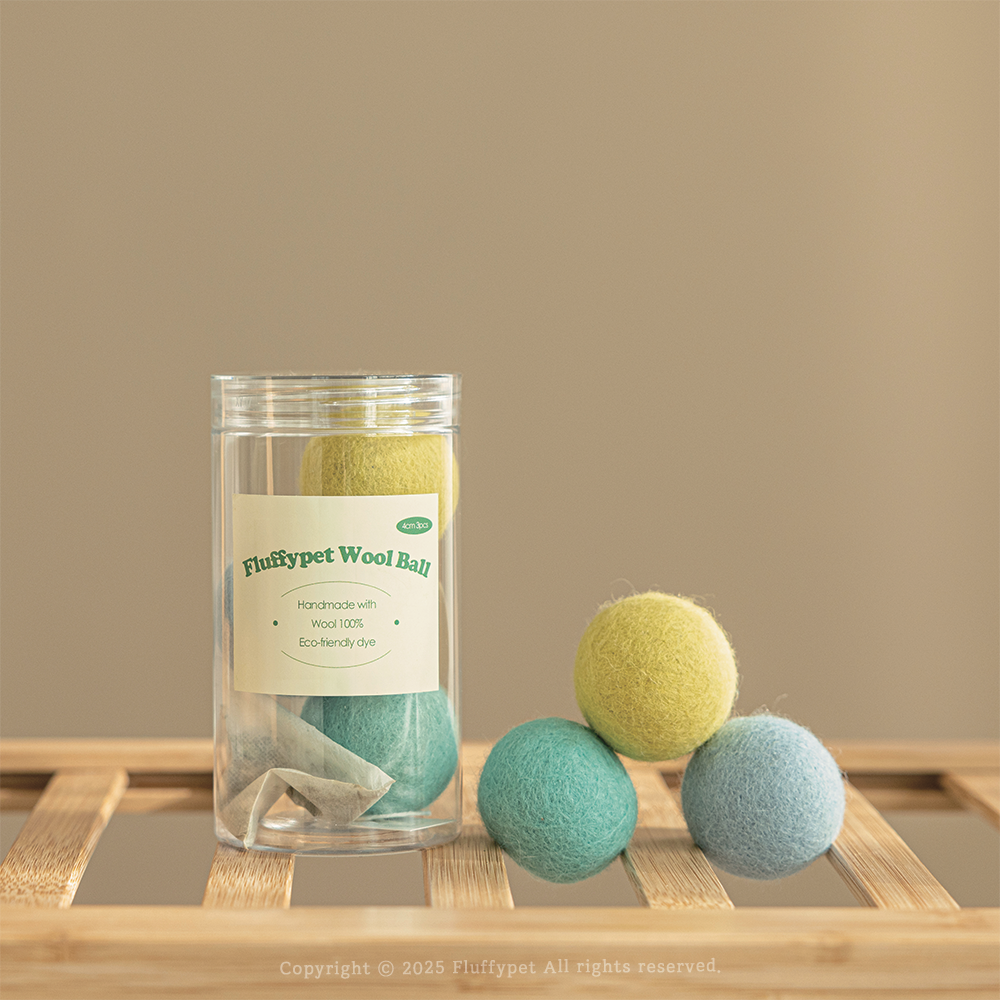 彩色羊毛氈球球┃共三款