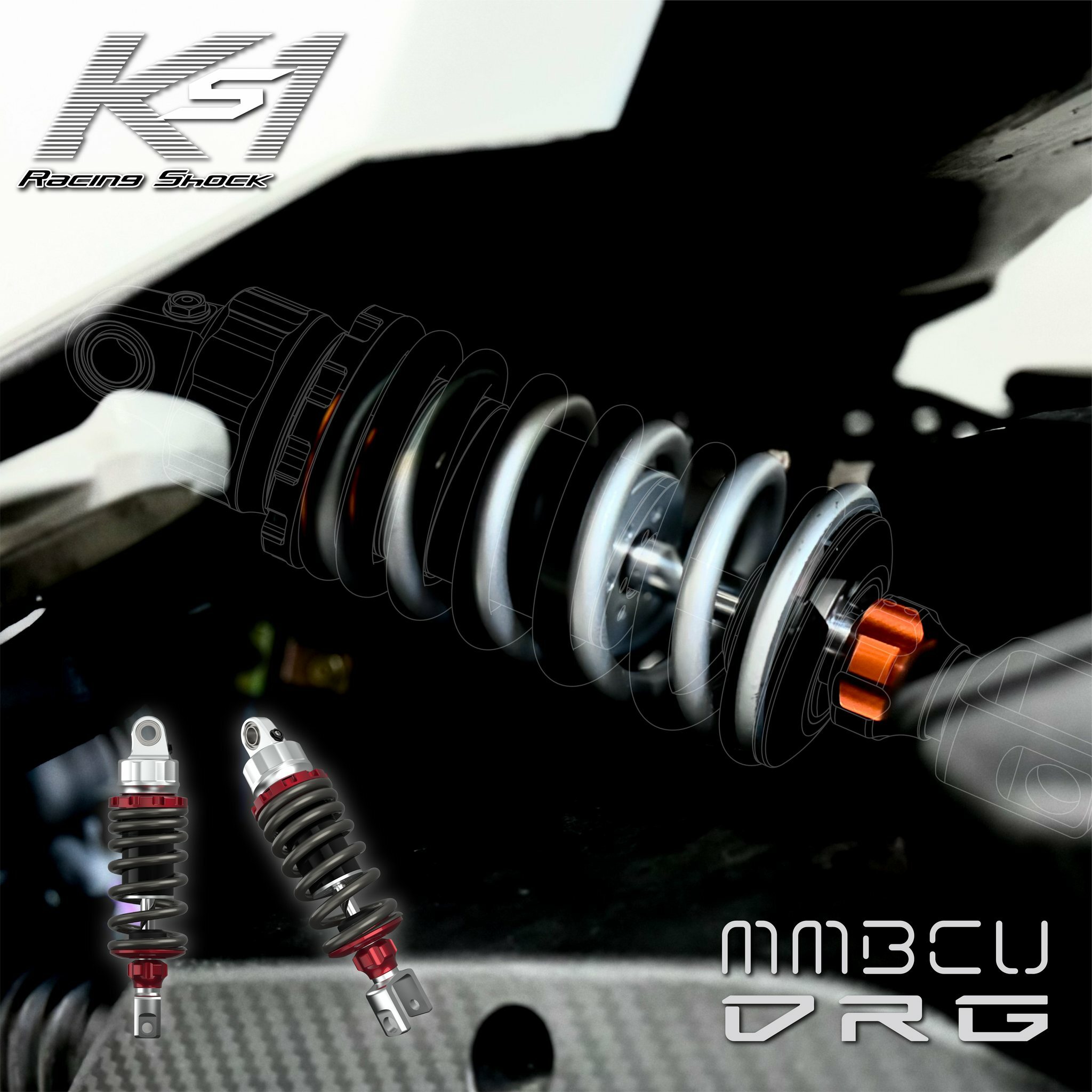 鯊魚工廠 K1S 單筒式後避震  DRG/MMBCU