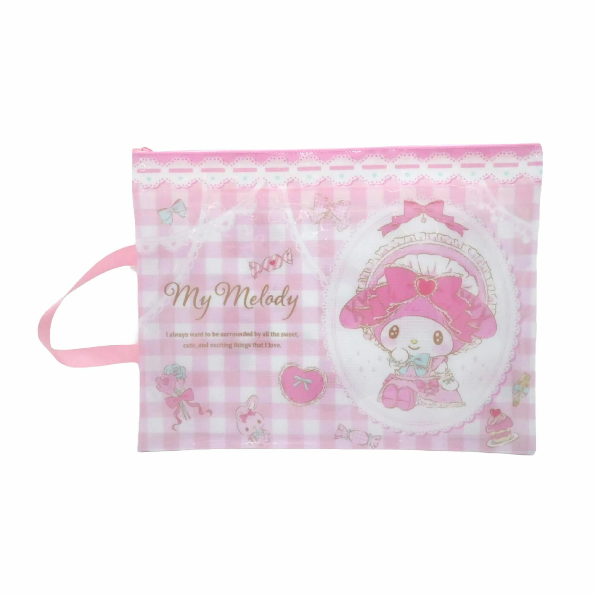 Sanrio F4拉鏈文件袋連手挽