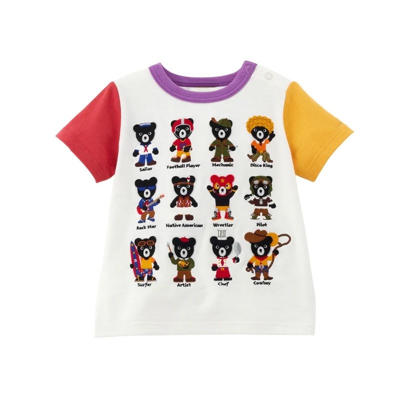 🐻𝐌𝐢𝐤𝐢 𝐇𝐨𝐮𝐬𝐞 黑熊繡滿短袖上衣