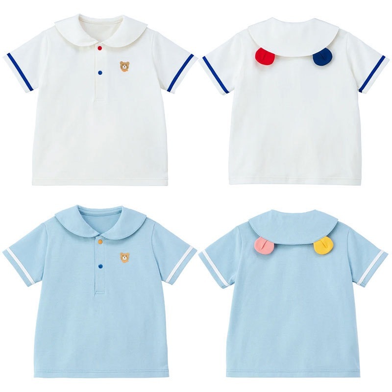 🐻𝐌𝐢𝐤𝐢 𝐇𝐨𝐮𝐬𝐞 可愛麻子熊海軍領Polo衫