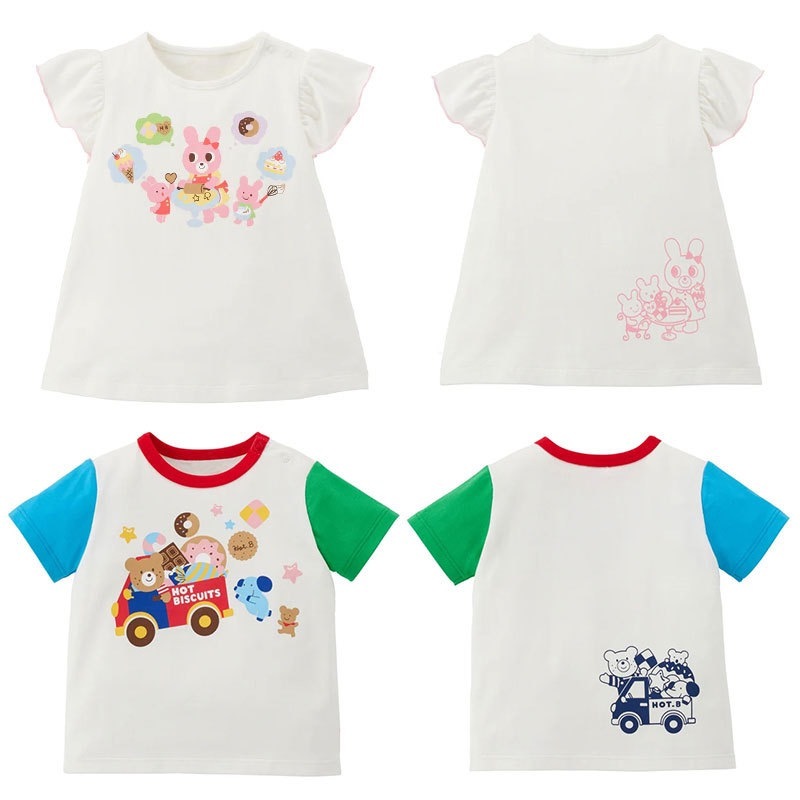 🐻🐰𝐌𝐢𝐤𝐢 𝐇𝐨𝐮𝐬𝐞 麻子熊兔甜甜圈短袖上衣