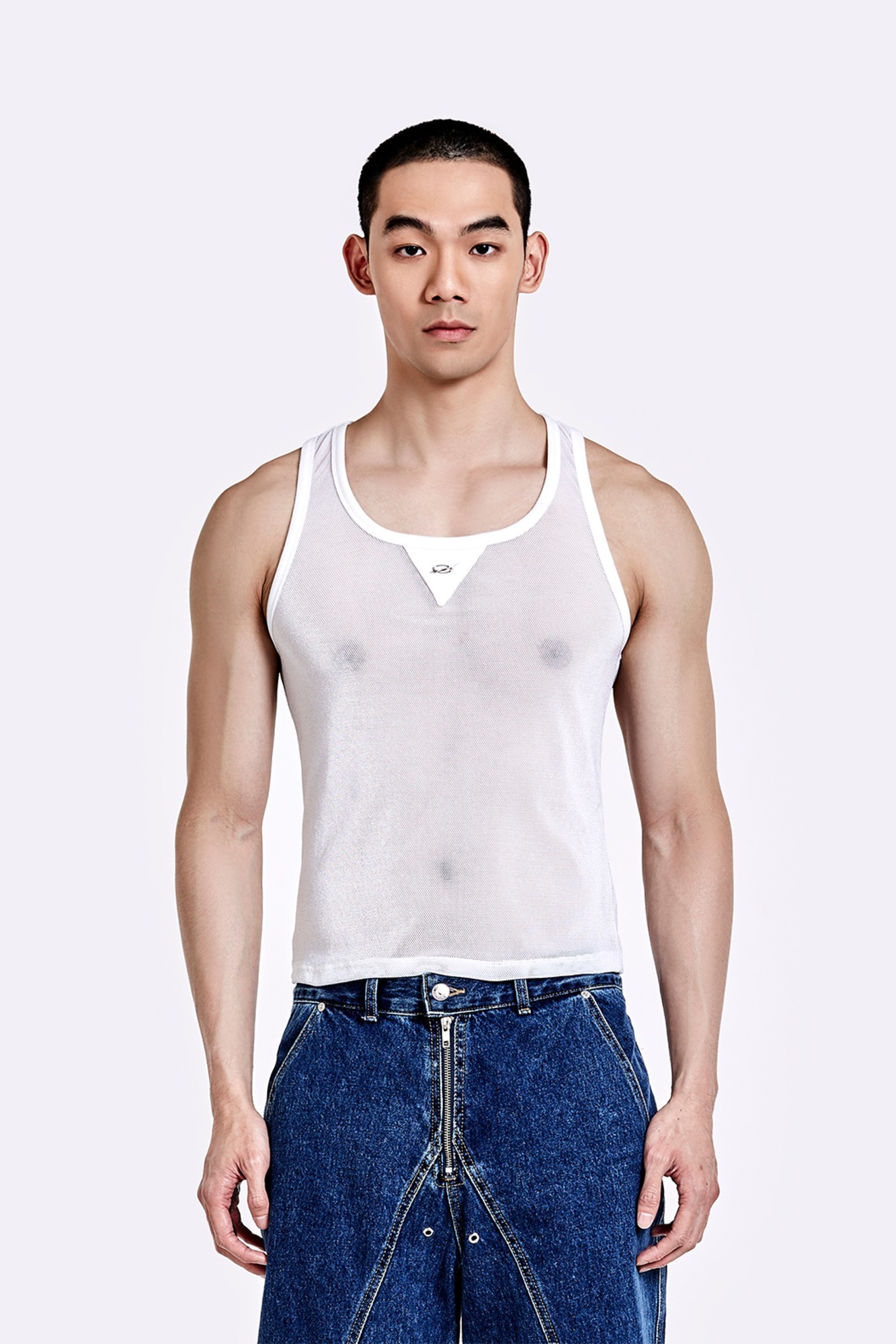 網狀金屬 Logo 背心