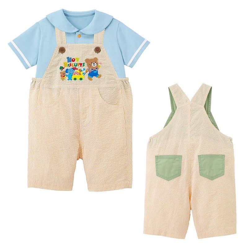 🐻𝐌𝐢𝐤𝐢 𝐇𝐨𝐮𝐬𝐞 麻子熊刺繡背帶褲