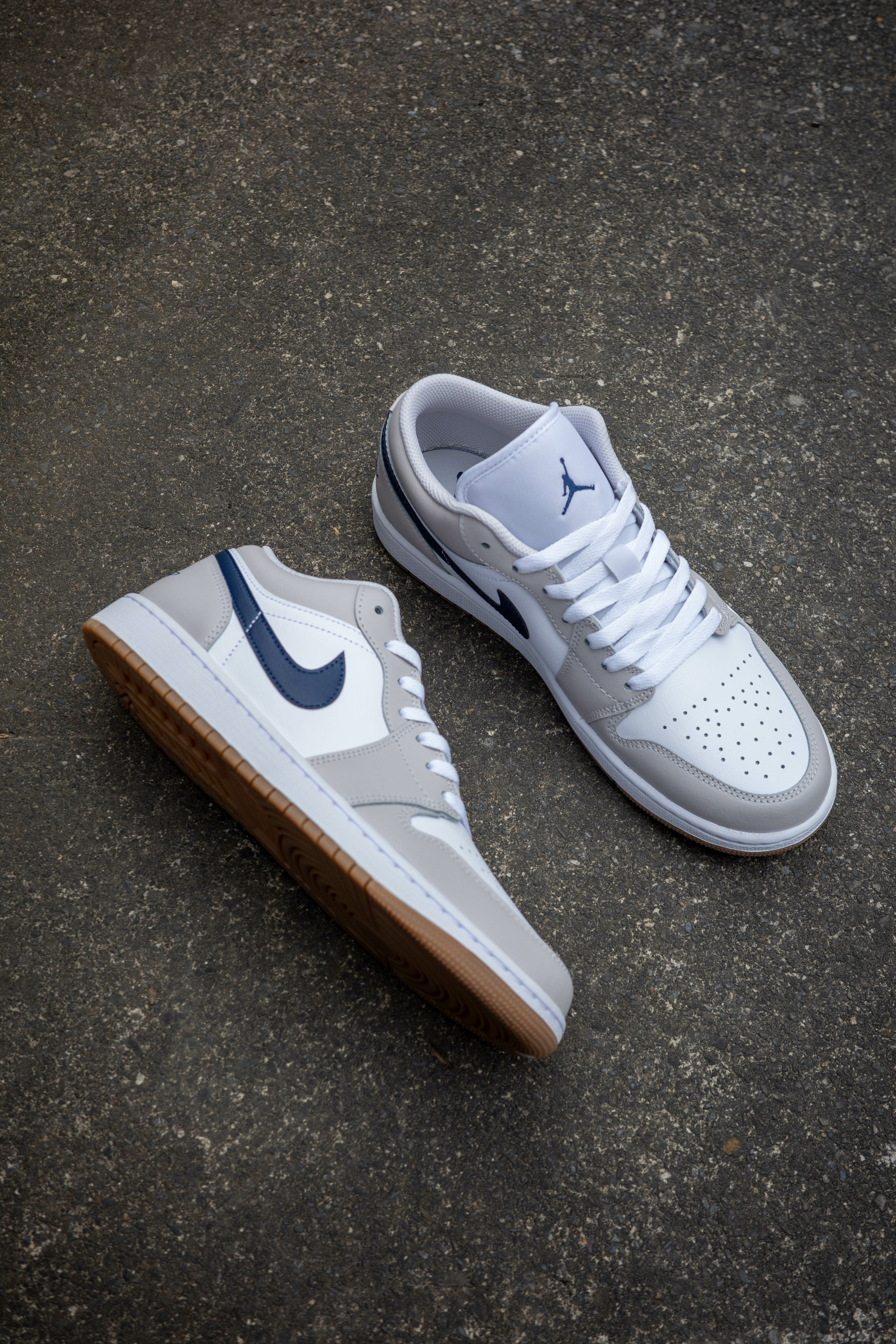 Air Jordan 1 Low 一代 低筒 灰藍 白灰藍 米白藍 休閒鞋 553558-146