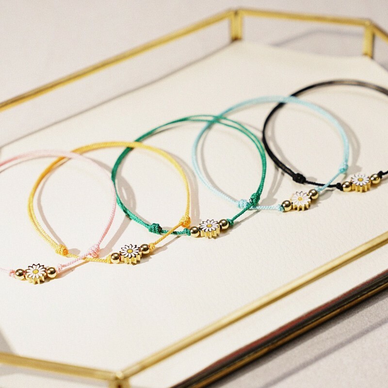 韓國 JBANS 尼龍雛菊手鍊 (五色)