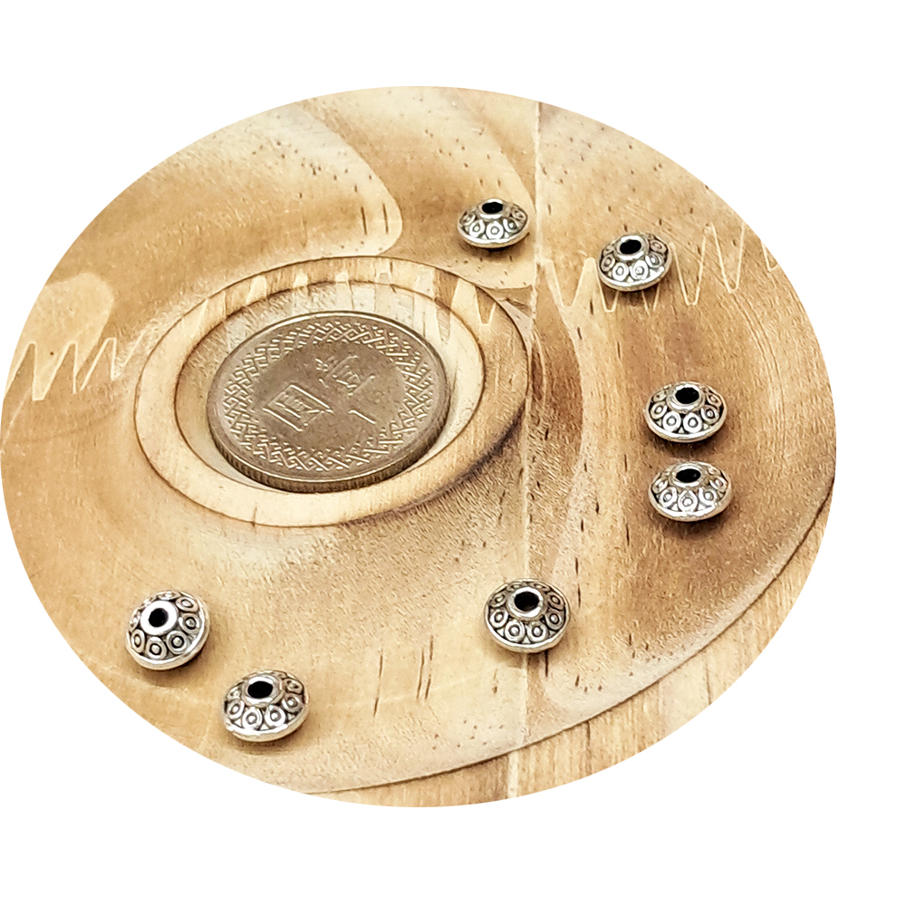 花瓣飛碟型{藏銀}配件4個【十方】154713