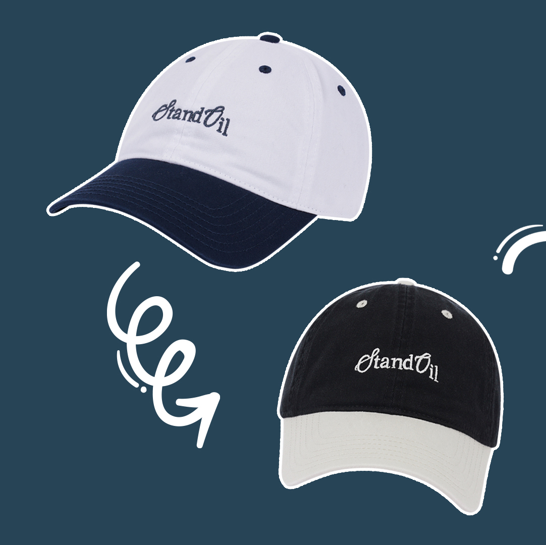 VINTAGE CAP - Oil 電繡撞色老帽 GR-019