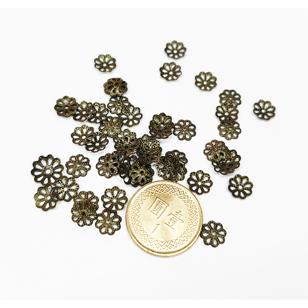 花托 銅鎘珠片10對【十方】112017