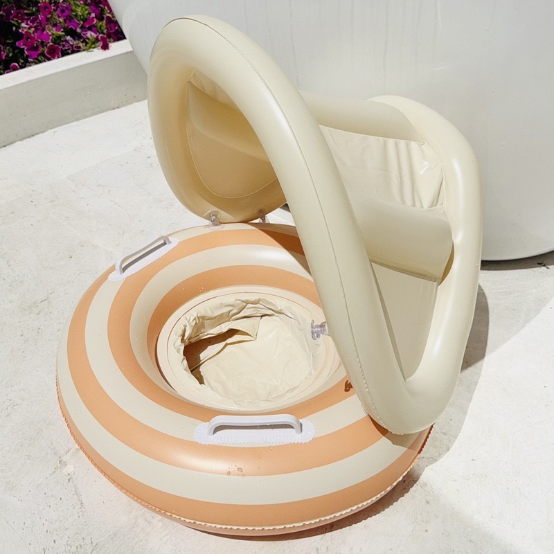 現貨｜棒棒糖配色可拆卸遮陽條紋遮陽座圈  ˚ ༘