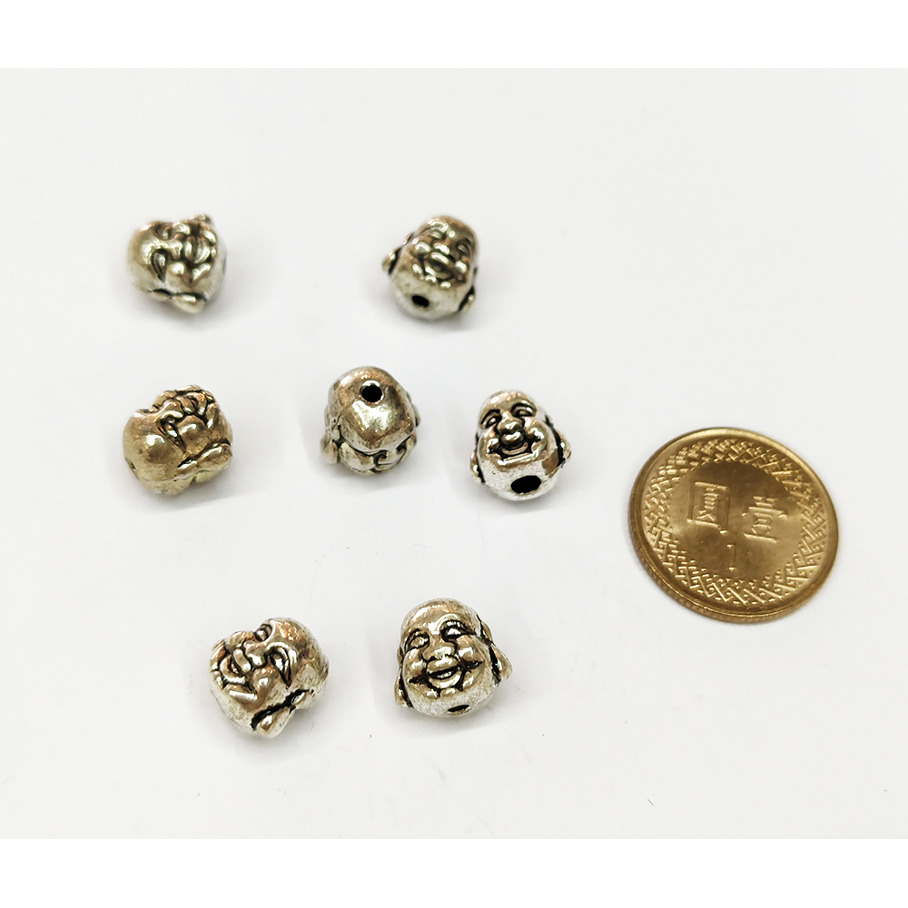 彌勒佛{藏銀}珠0.9公分1個【十方】141738