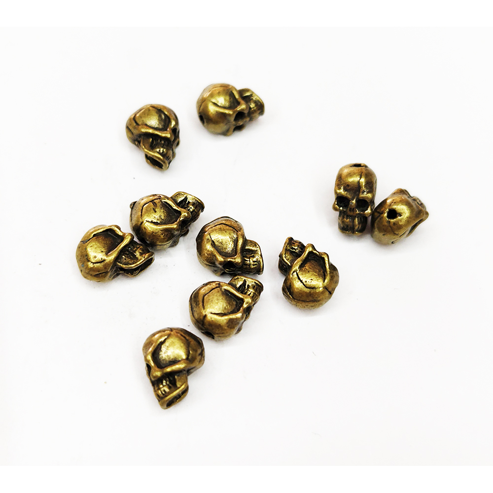 銅骷顱頭 1*0.8公分 2個【十方】144128