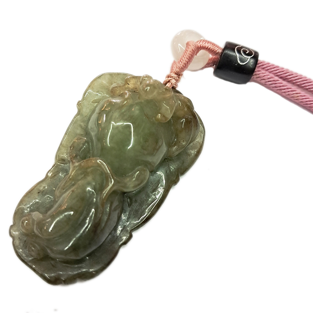 一夜致富{深油青}玉葫蘆貔貅中國結項鍊【十方】154762