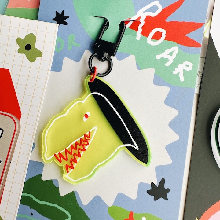 壓克力鑰匙圈｜馬卡龍腳趾