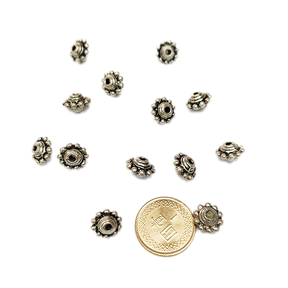 藏銀花盤珠配件2個【十方】154765