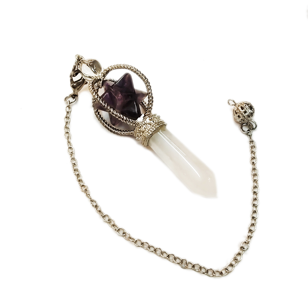 紫晶大衛星&水晶柱靈擺【十方】154768