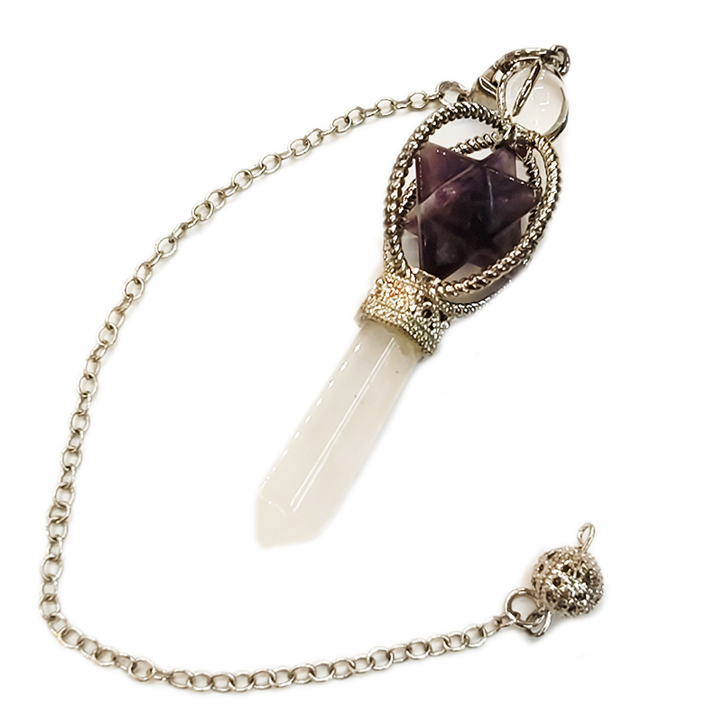 紫晶大衛星&水晶柱靈擺【十方】154768