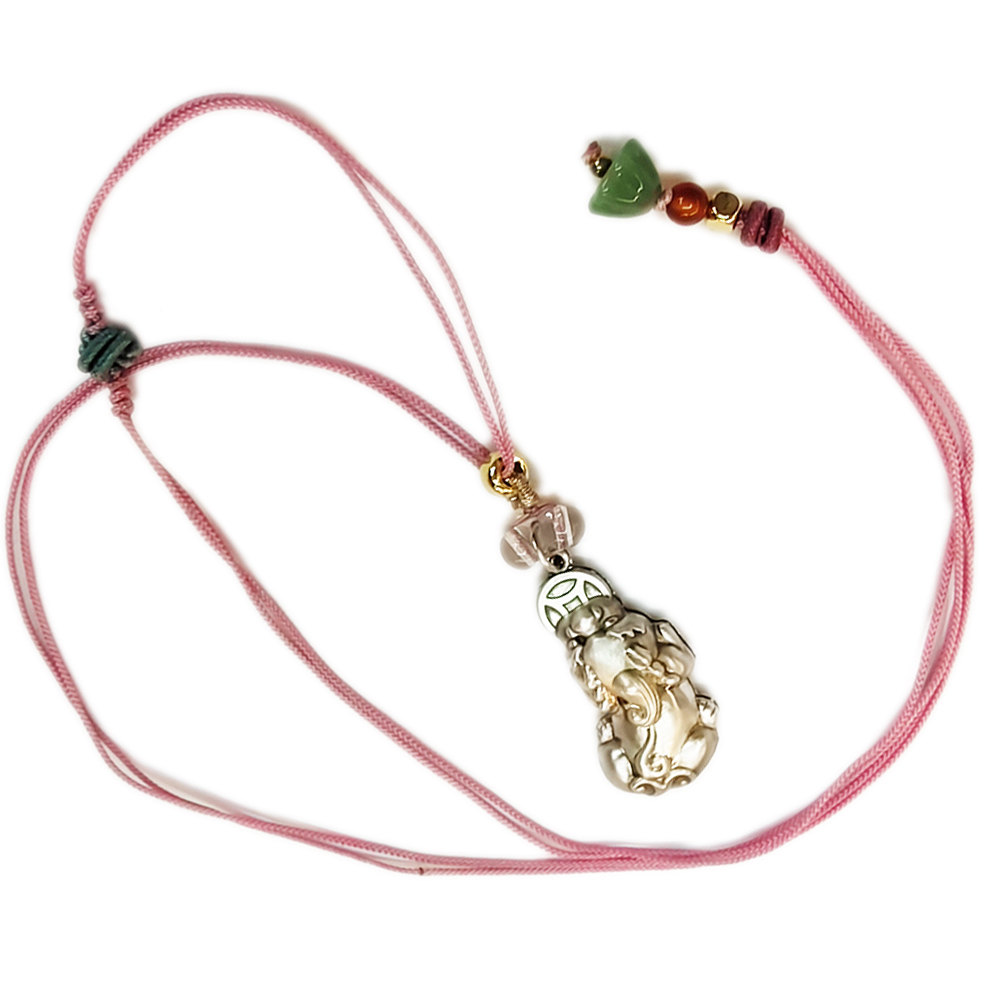 招財貔貅{925純銀}中國結項鍊【十方】154771