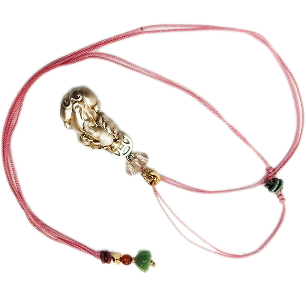 招財貔貅{925純銀}中國結項鍊【十方】154771