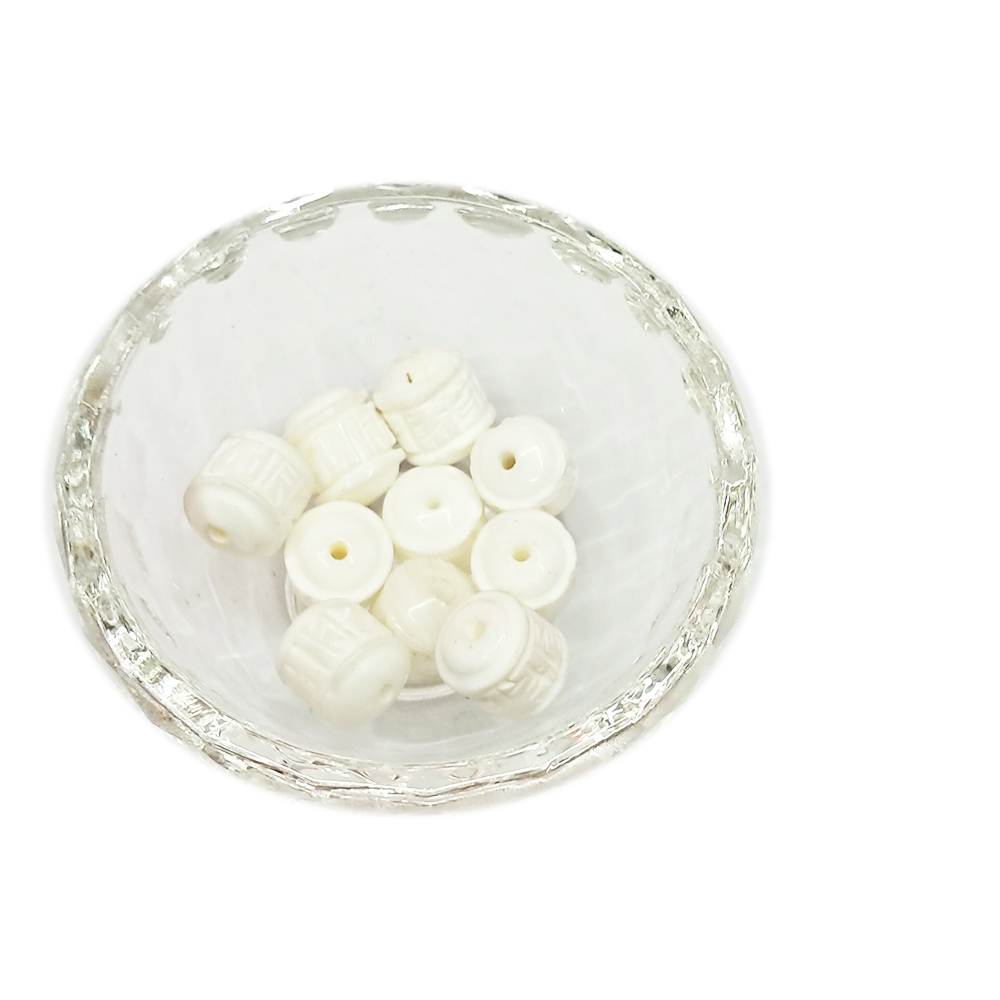 六字真言{硨磲}筒珠1個【十方】154775