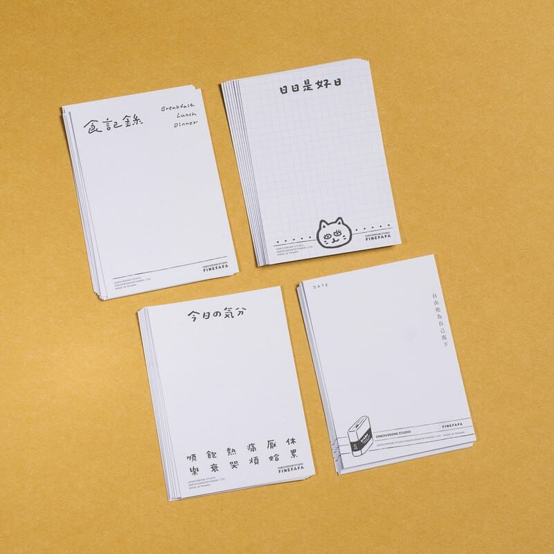 好吧發發  A7便條紙（32入）手帳擴充單張｜1/1工作室