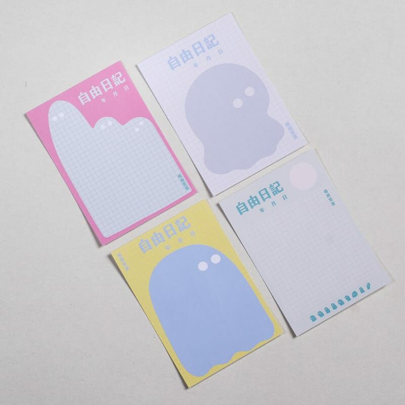 不明物體 自由日記  A7便條紙（32入）手帳擴充單張｜1/1工作室