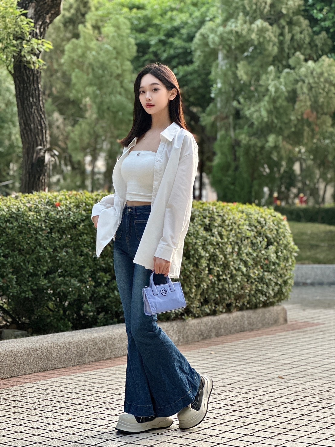 Tory Burch TB Ella mini 尼龍小托特包 小廢包