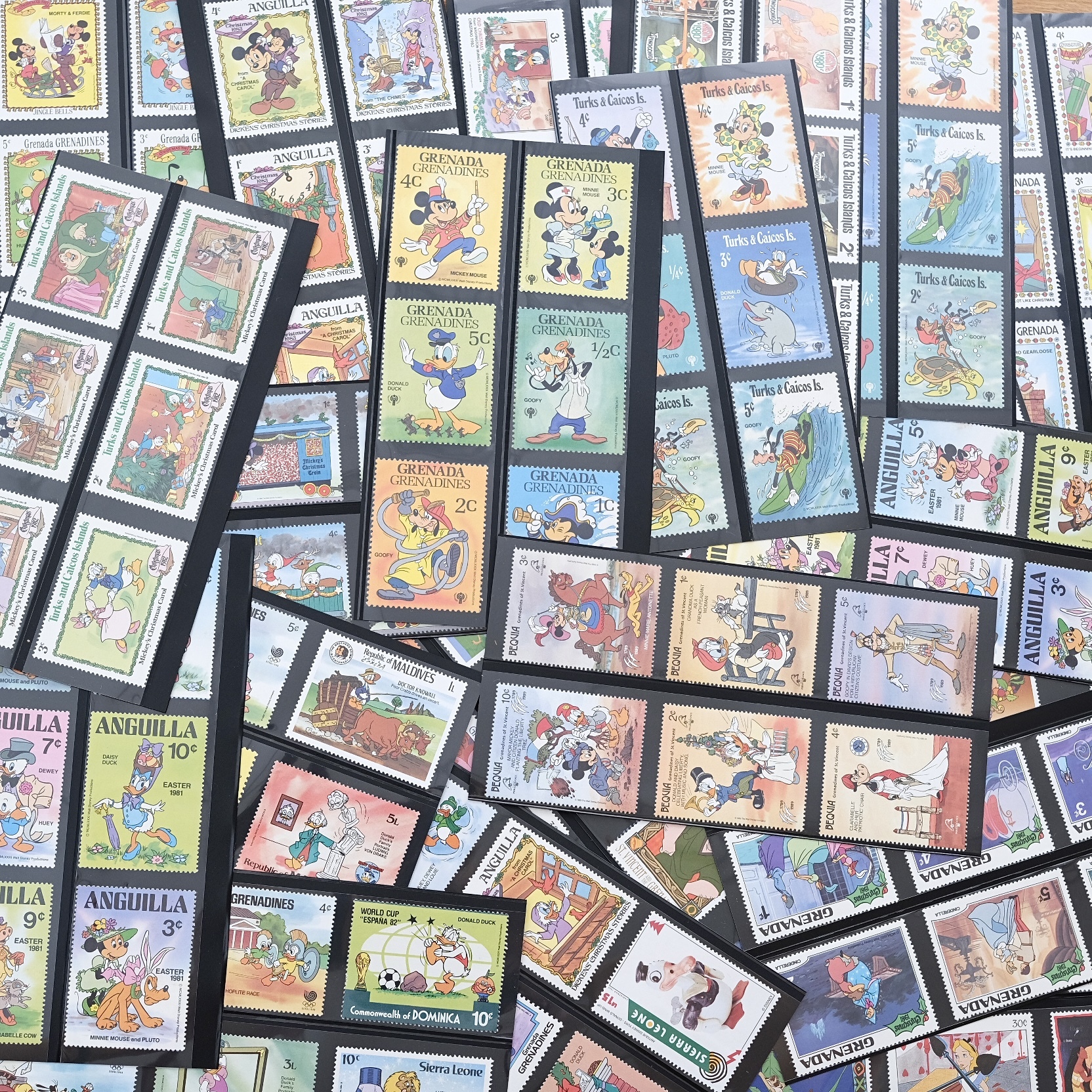 80年代 迪士尼古董郵票 套組｜夏普 復古小物