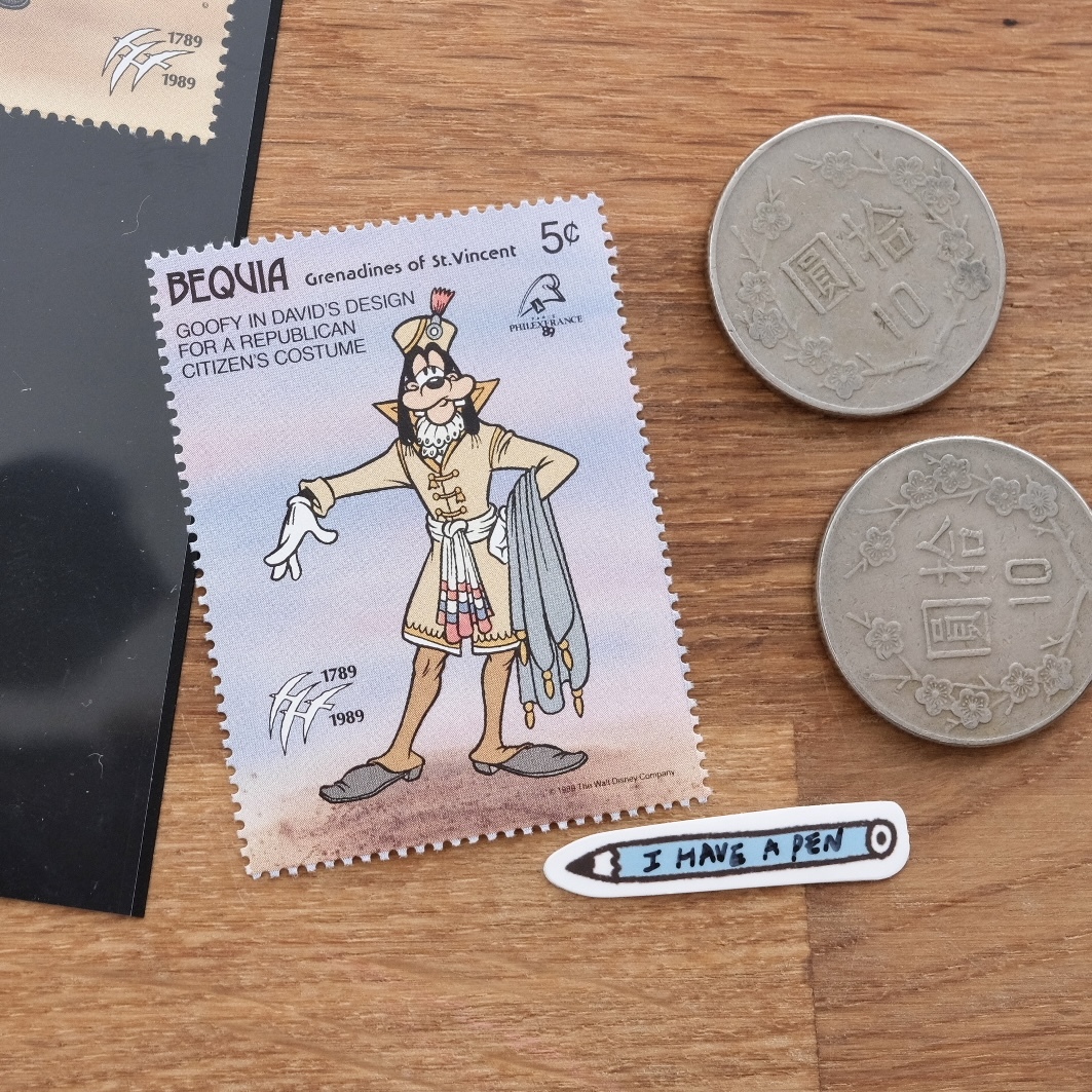 80年代 迪士尼古董郵票 套組｜夏普 復古小物