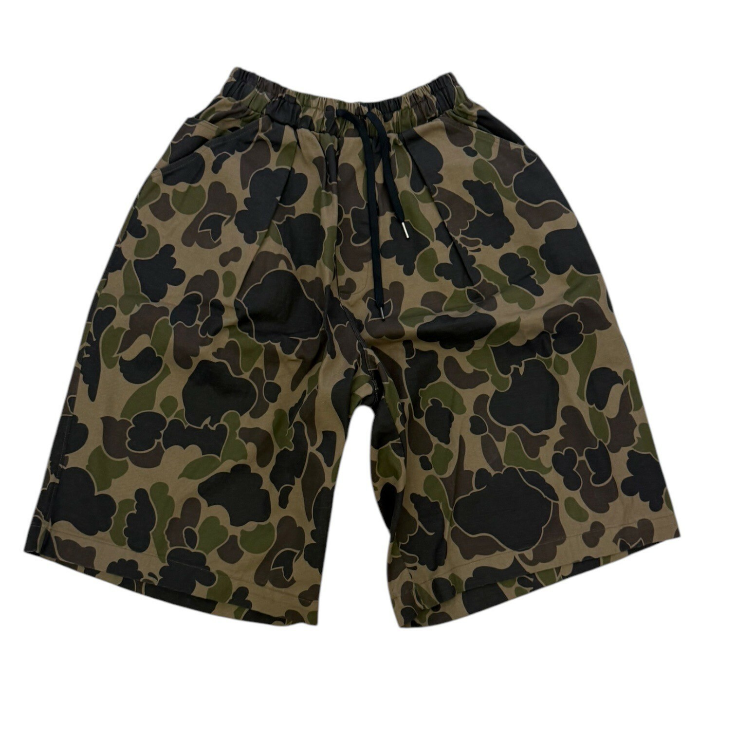 迷彩抽繩可調節鬆緊短褲